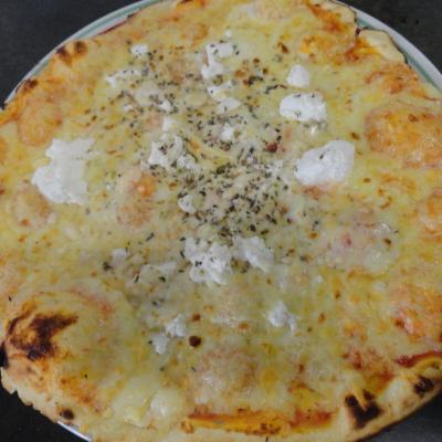 Pizza 7 Fromages au Feu de Bois